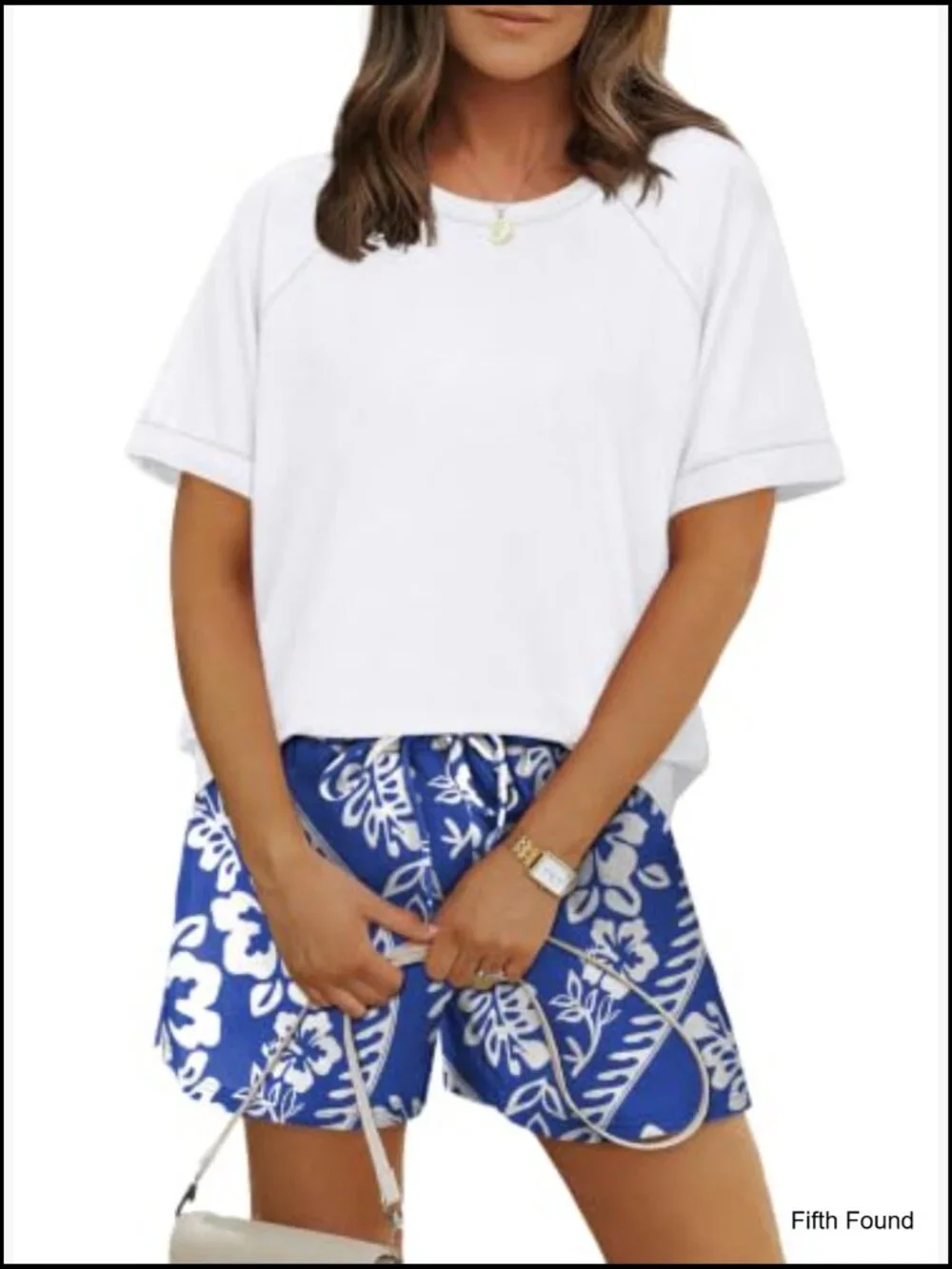 Two Piece Short Set for Women Crew Neck Lounge Matching Outfit